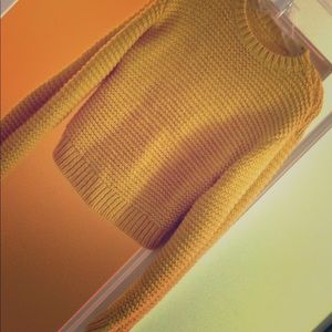 Mustard yellow knit